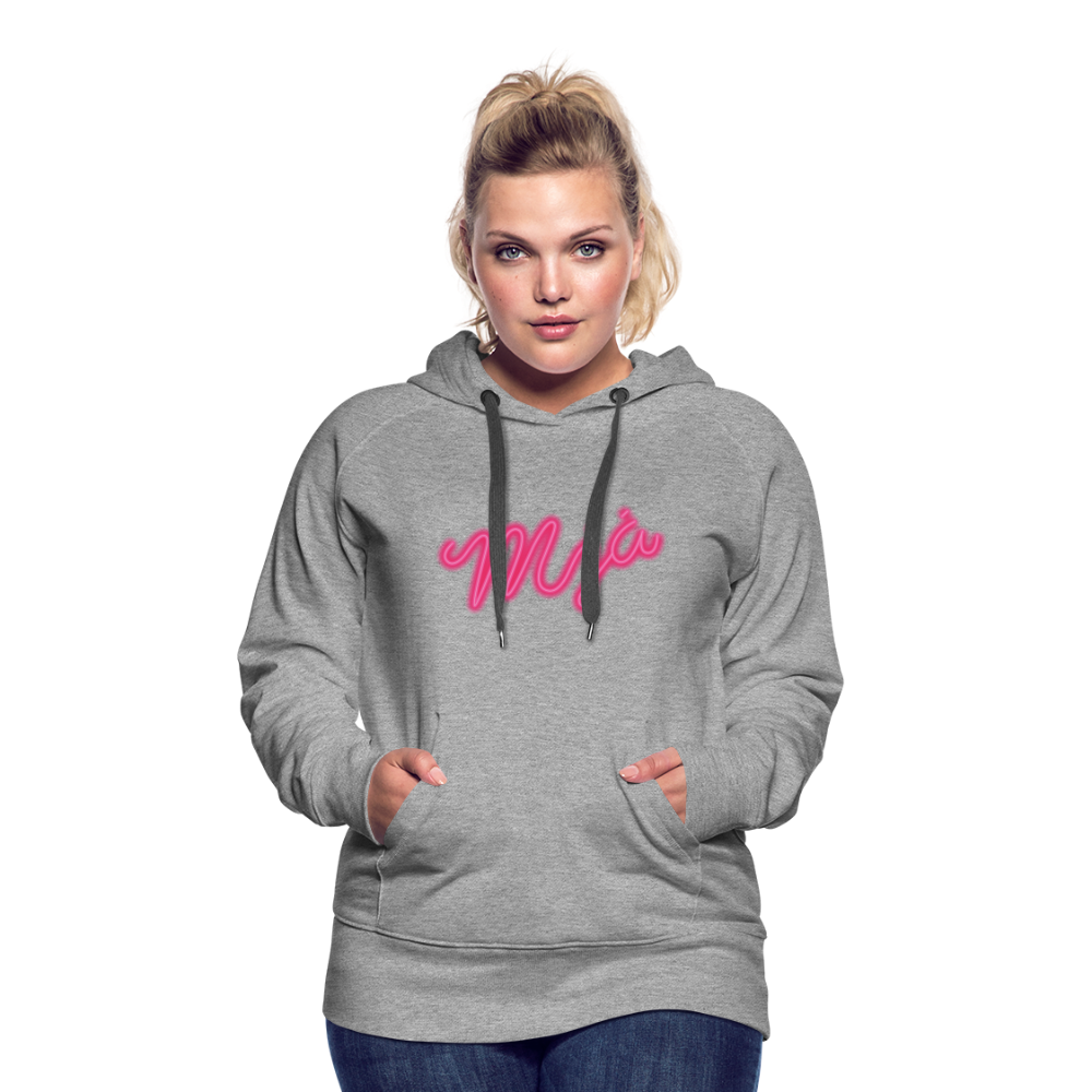 Women’s Premium Hoodie Mjá - heather grey