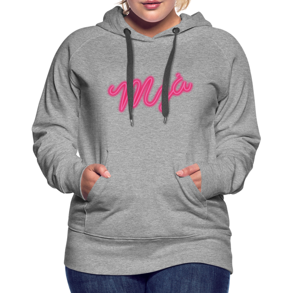 Women’s Premium Hoodie Mjá - heather grey