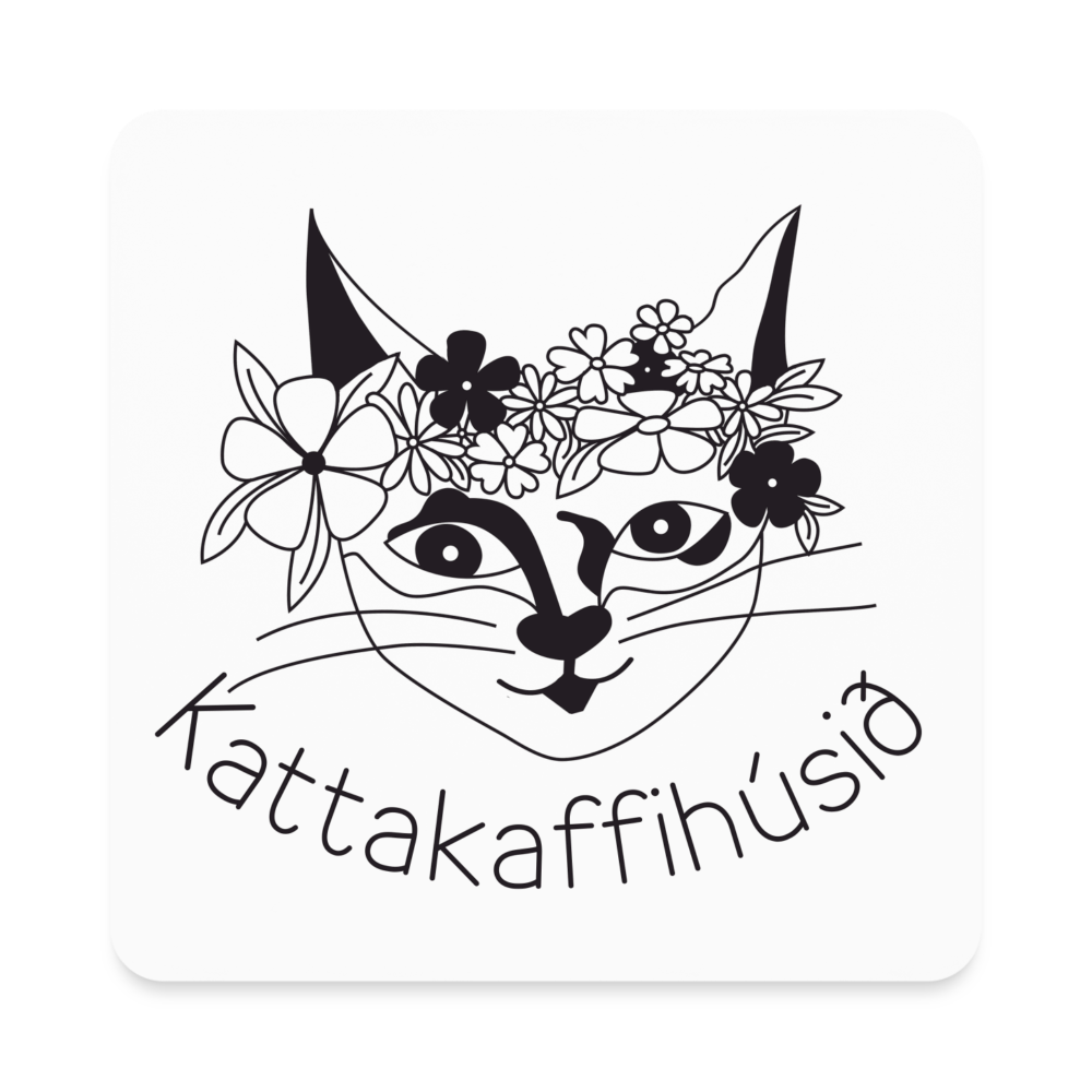 Square Magnet - white