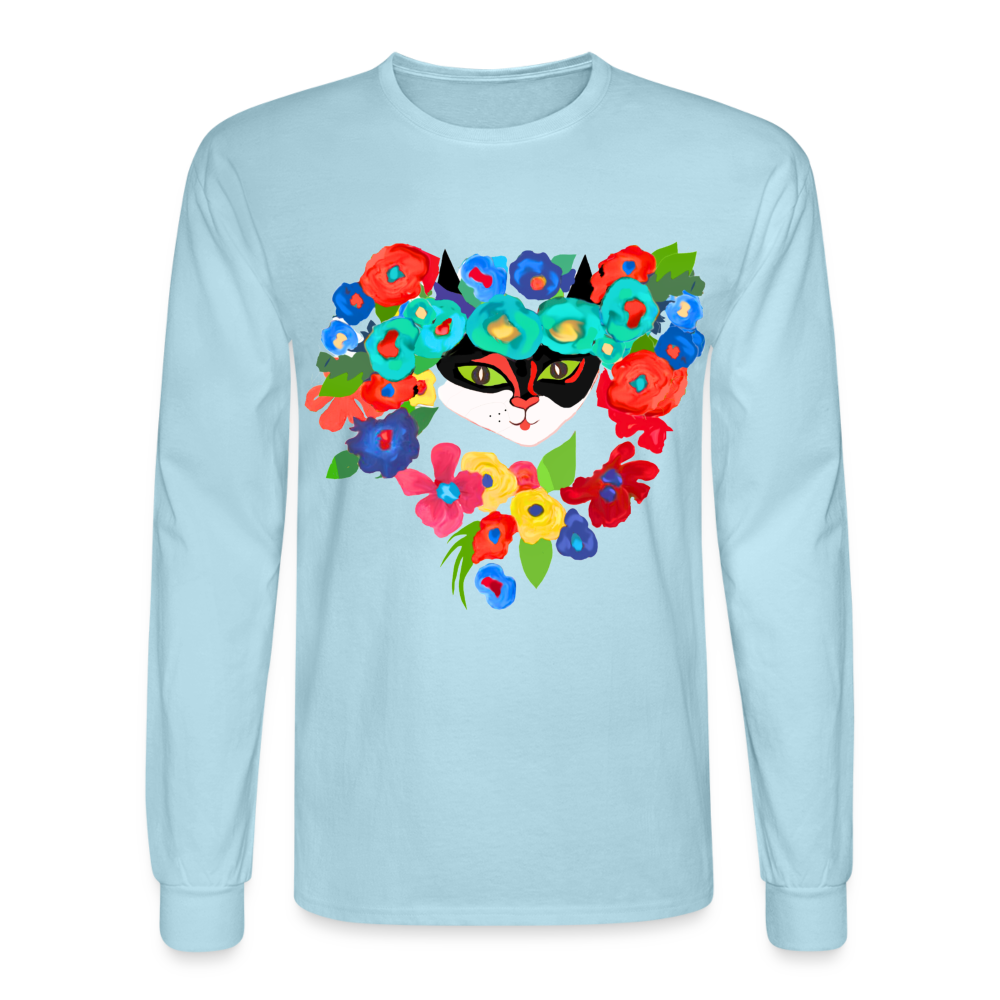 Men's Long Sleeve T-Shirt - powder blue
