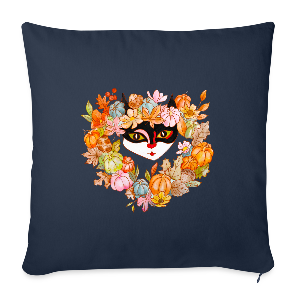 Throw Pillow Cover 18” x 18” - navy
