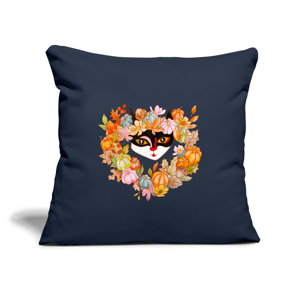 Throw Pillow Cover 18” x 18” - navy