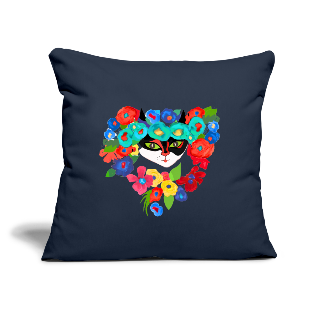 Throw Pillow Cover 18” x 18” - navy