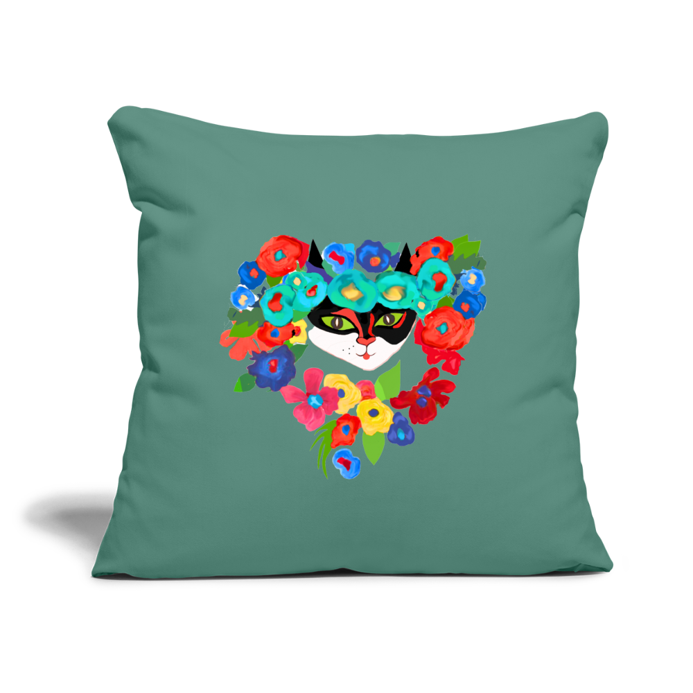 Throw Pillow Cover 18” x 18” - cypress green