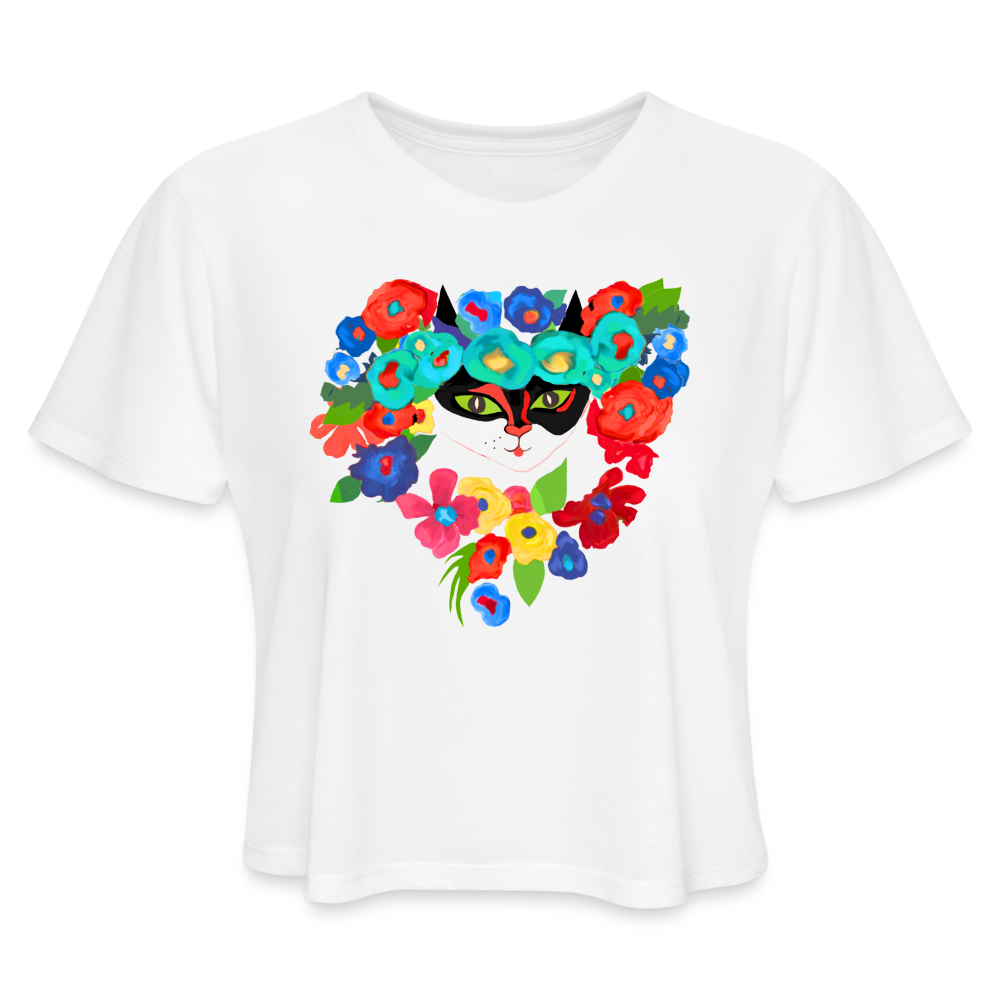 Women's Cropped T-Shirt - white