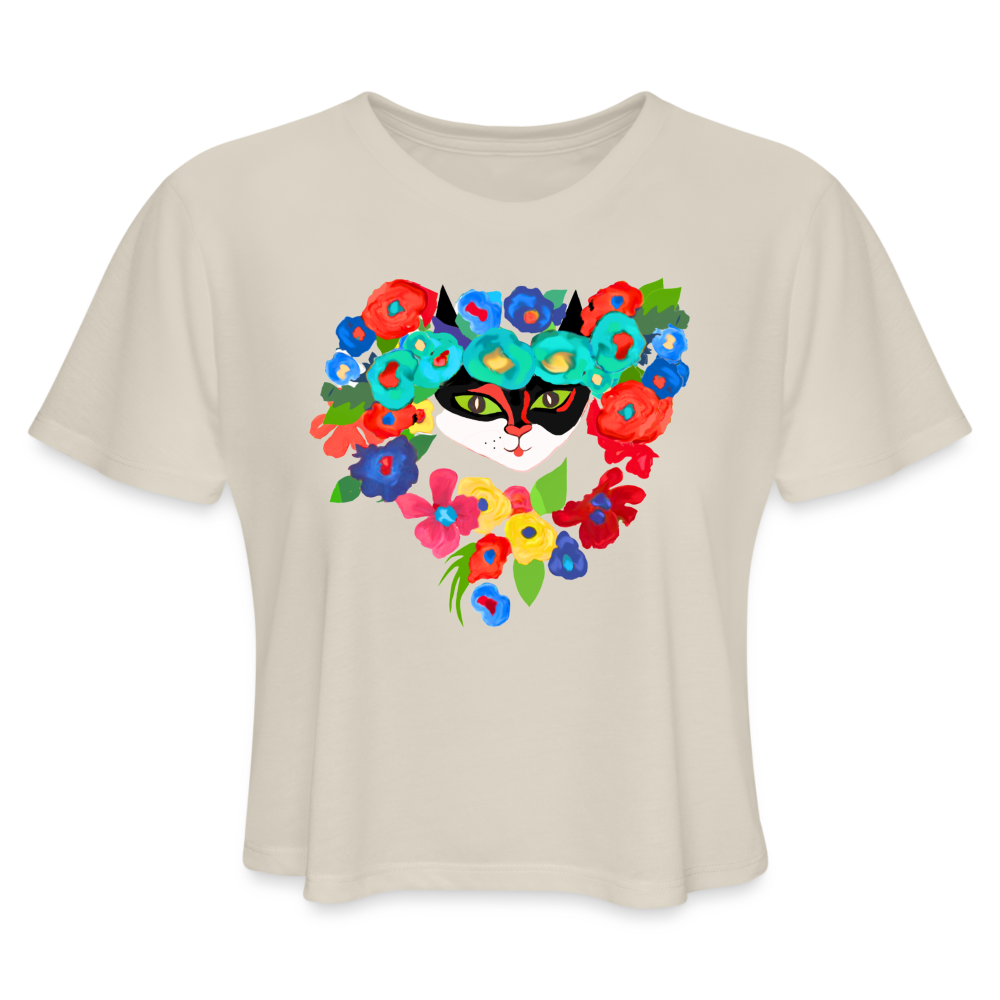 Women's Cropped T-Shirt - dust