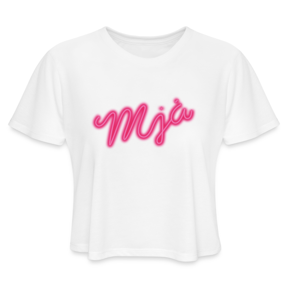 Women's Cropped T-Shirt - white