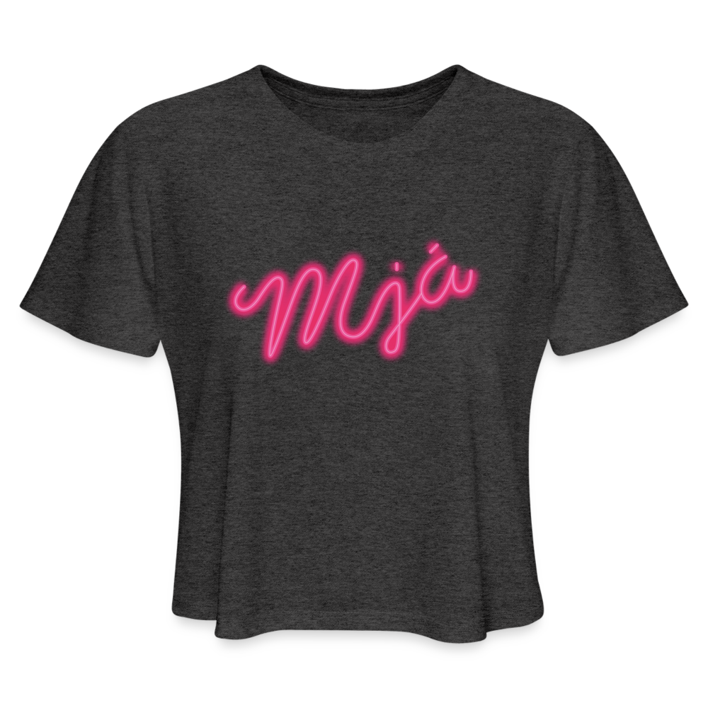 Women's Cropped T-Shirt - deep heather