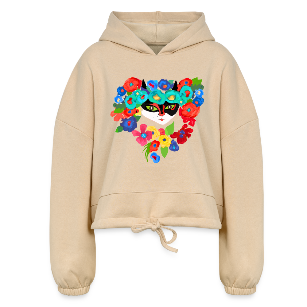 Women’s Cropped Hoodie - nude