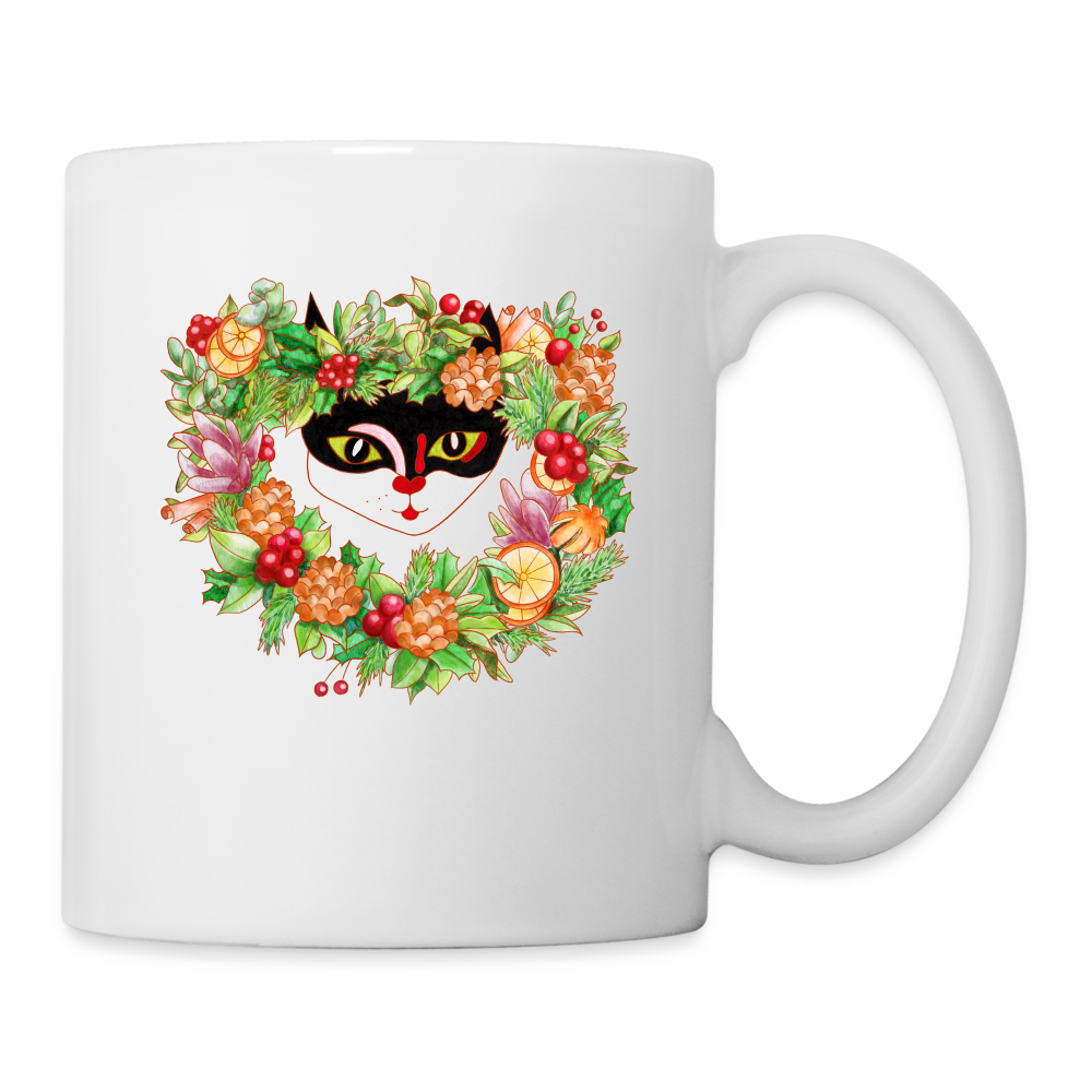 Holiday Coffee Mug - white